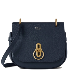 Mulberry Small Amberley Satchel Night Sky Small Classic Grain